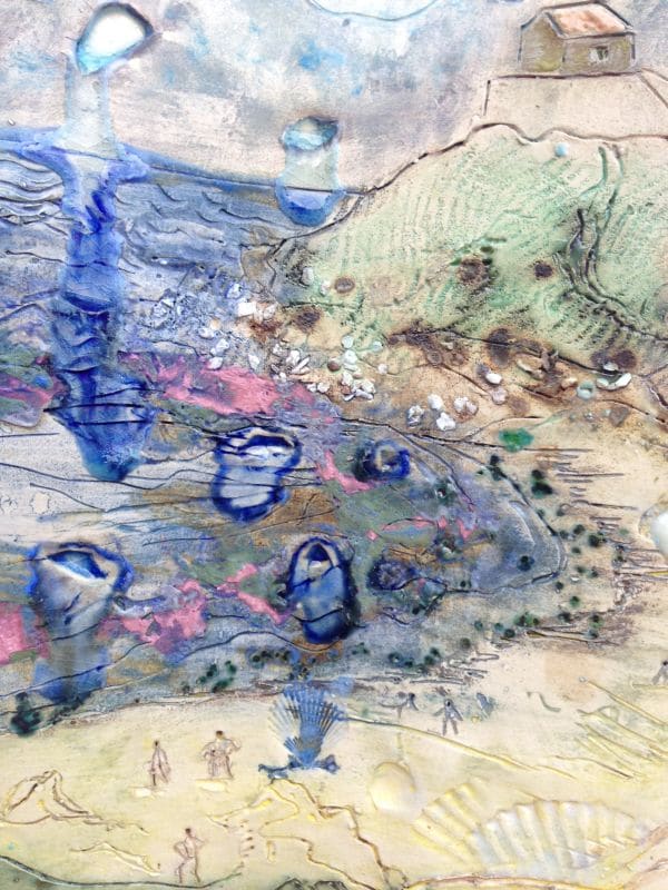 beach scene detail