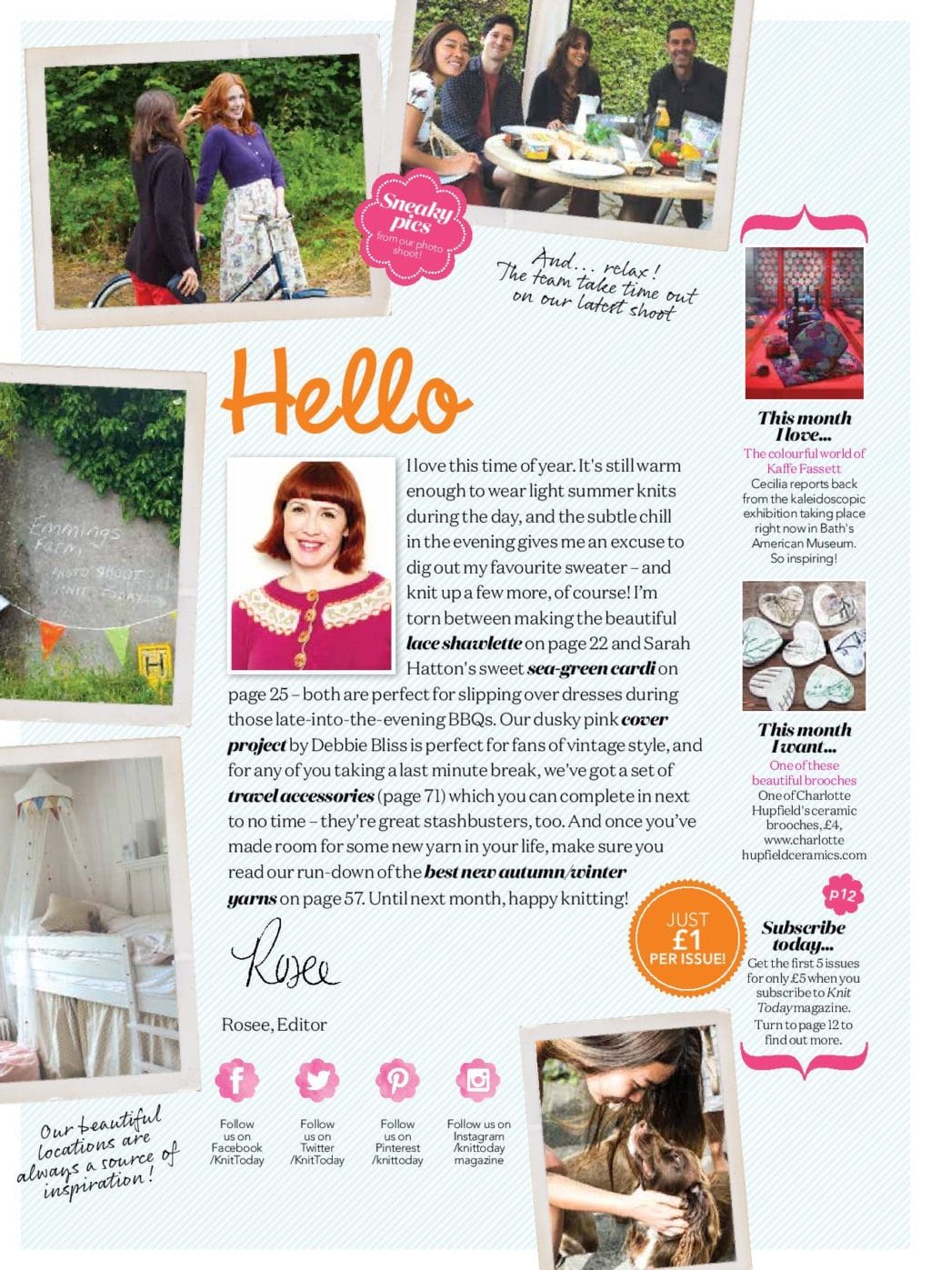 Knit Today editors letter