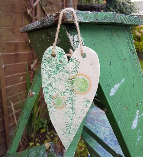 ceramic heart decoration