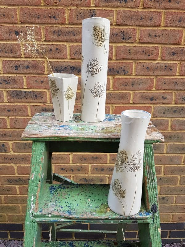 thistle vases
