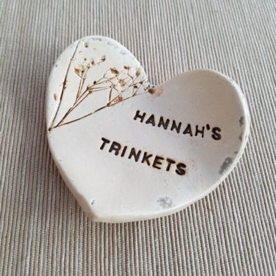 personalised ceramic heart dish personalised ceramic heart dish