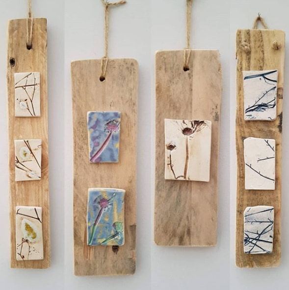 mixed media wall hangings