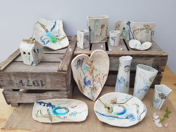 botanical blooms ceramic collection