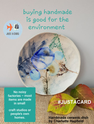 support handmade just a card