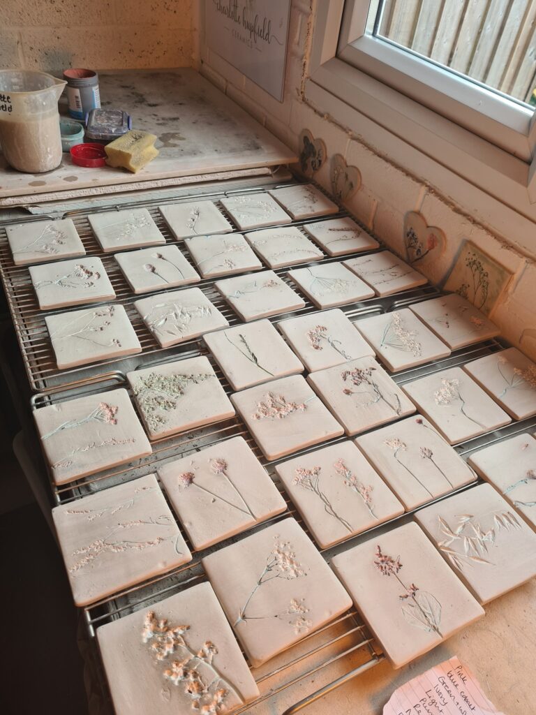 tiles in progress