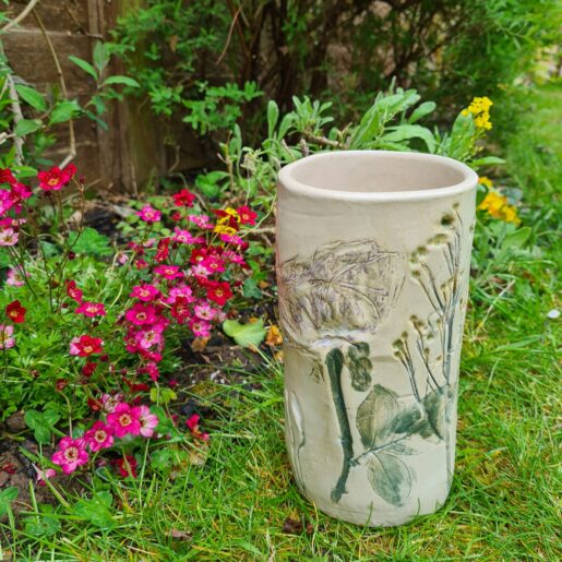 ceramic vase with preserved funeral flowers ceramic vase with preserved funeral flowers