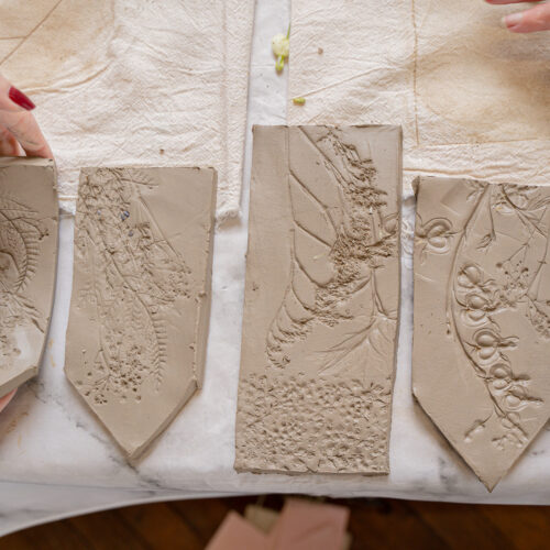 leave cut out shapes to dry slightly leave cut out shapes to dry slightly
