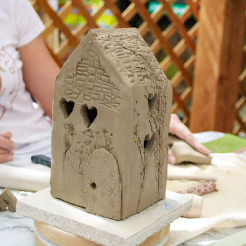 make your own tea light pottery house make your own tea light pottery house