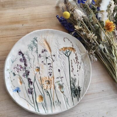 dried flower plate dried flower plate