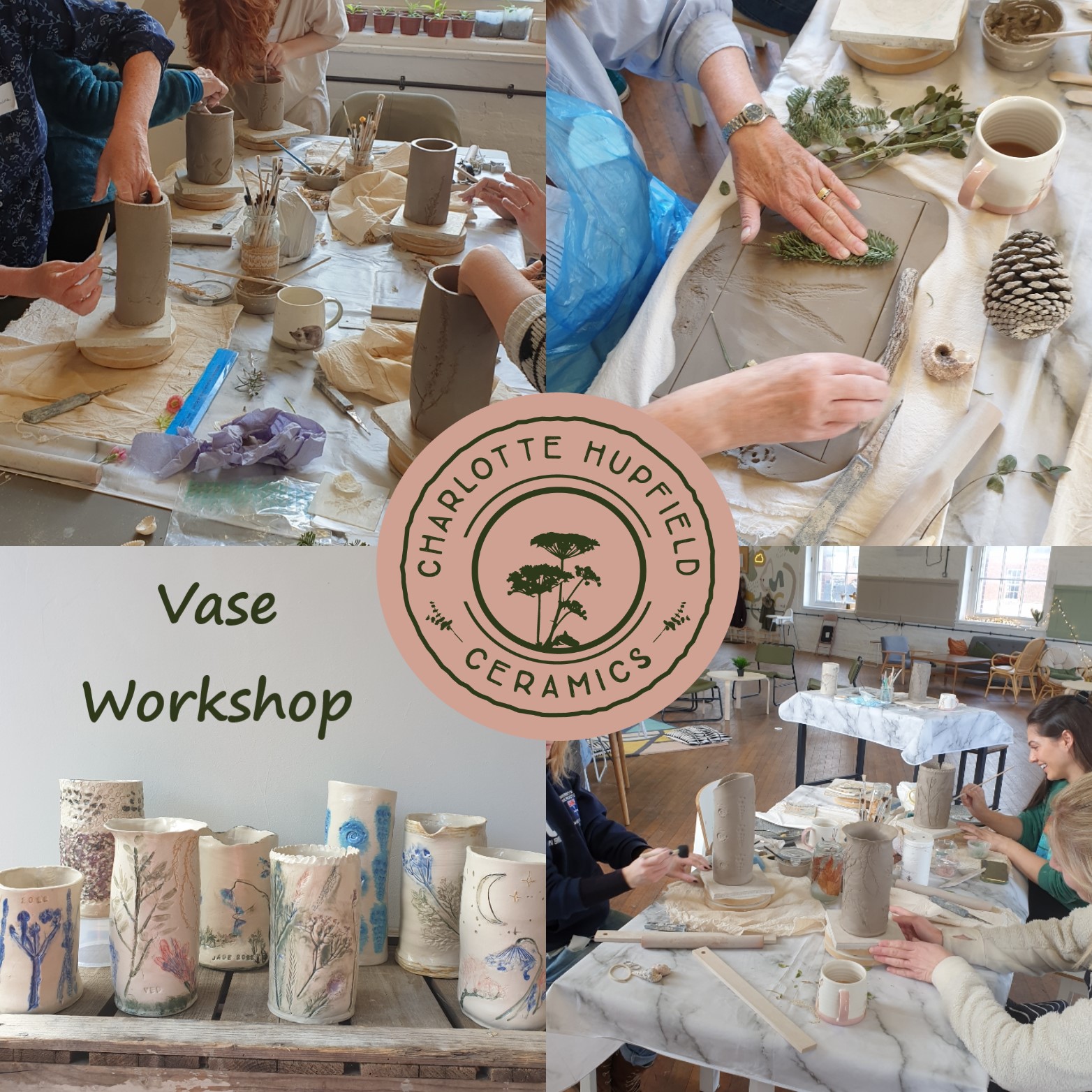 pottery vase making workshop