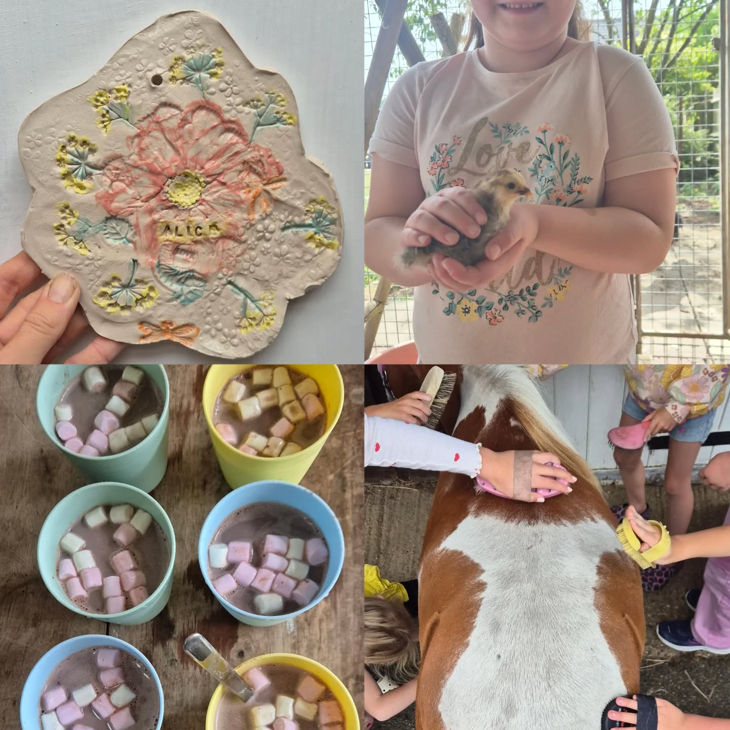 childrens workshop meet the animals and make a tile